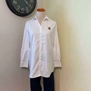 Indiana University Peter Miller Embroidered Logo Cotton Collared Tunic XS